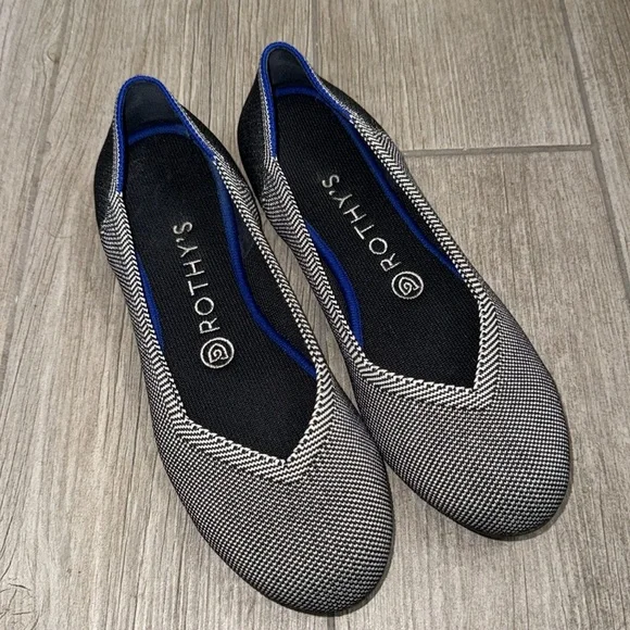 Rothy’s Navy Birdseye Round Toe Size 8 - Picture 4 of 15